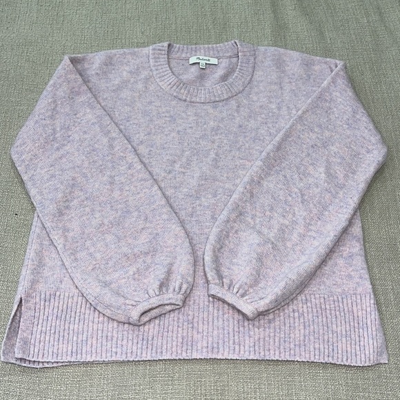 Madewell Round Neck Lavender Sweater Sz XXS - Picture 1 of 7